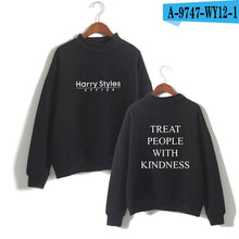 Load image into Gallery viewer, LUCKYFRIDAYF Harry Styles Treat People With Kindness Print Sweatshirts Women Turtleneck Long Sleeve Fashion Sweatshirts Custom