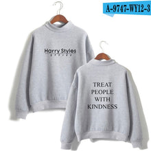 Load image into Gallery viewer, LUCKYFRIDAYF Harry Styles Treat People With Kindness Print Sweatshirts Women Turtleneck Long Sleeve Fashion Sweatshirts Custom