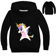 Load image into Gallery viewer, New 2019 Children Kids Spring Autumn Sweatshirt Boys Girls Cute Unicorn Print Long Sleeve Hooded Hoodies Sweatshirt Tops