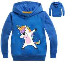 Load image into Gallery viewer, New 2019 Children Kids Spring Autumn Sweatshirt Boys Girls Cute Unicorn Print Long Sleeve Hooded Hoodies Sweatshirt Tops