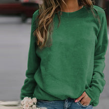 Load image into Gallery viewer, VIEUNSTA 5XL Solid Color Round Neck Women Hoodies Autumn Winter Sweatshirt 2019 Plus Size Long Sleeve Casual Tops Femme Pullover