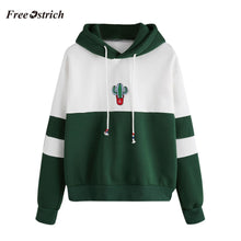 Load image into Gallery viewer, Free Ostrich women hoodies winter sweatshirts Long Sleeve Cactus Print Hoodie Sweatshirt Hooded Pullover Tops #O