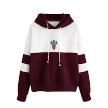 Load image into Gallery viewer, Free Ostrich women hoodies winter sweatshirts Long Sleeve Cactus Print Hoodie Sweatshirt Hooded Pullover Tops #O
