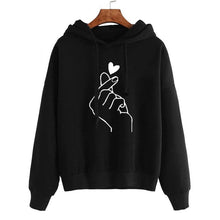 Load image into Gallery viewer, Plus Size Women Hoodies Print Casual Solid Loose Drawstring Sweatshirt Fashion Long Sleeve Hooded 2019 Autumn Female Pullover
