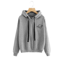 Load image into Gallery viewer, Plus Size Women Hoodies Print Casual Solid Loose Drawstring Sweatshirt Fashion Long Sleeve Hooded 2019 Autumn Female Pullover